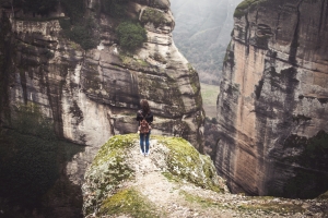 石山美女风景摄影图片