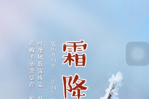 二十四节气霜降H5背景