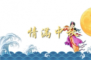 情满中秋中中秋节海报