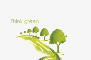 绿色水彩环保素材