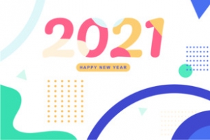 2021新年快乐扁平banner