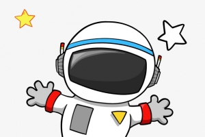 世界航空日宇宙航天员卡通素材