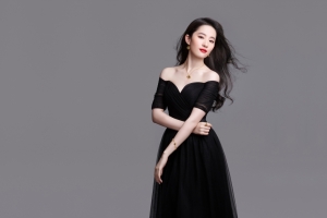 刘亦菲黑色裙子4K壁纸