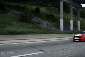 谢尔比野马 野马 汽车 肌肉车 红色 道路 速度 4k壁纸 3840x2160