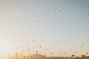 雨后城市的黄昏