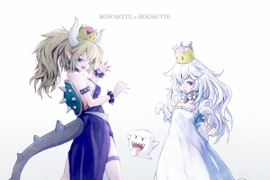 bowsette boosette 4k动漫壁纸