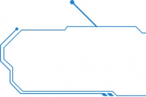 蓝色线条科技边框