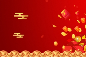 新年红色中国风喜庆新年促销PSD分层banner