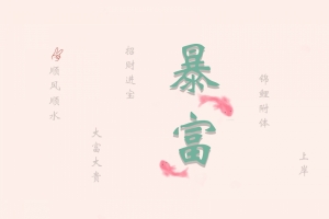 暴富 锦鲤 顺风顺水 一夜暴富 锦鲤附体 大富大贵 原创8k高清壁纸