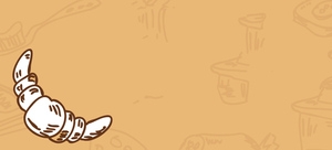 美食咖啡手绘背景banner