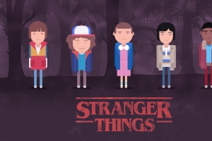 STRANGER THINGS MINIMAL 怪奇物语3840x2160壁纸