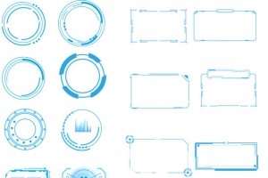 科技感边框元素