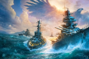 《战舰世界(World of Warships)》3440x1440游戏壁纸