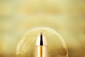 金色奢华化妆品护肤品海报背景模板