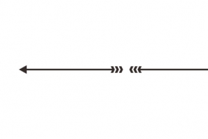 手绘黑色箭头分割线