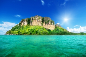 海 天空 云 树 风景 自然 海岛 4K风景壁纸