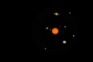 太阳系 行星 太空 天文学 圆圈 4k壁纸 3840x2160