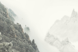 中国风大山背景