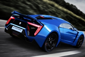 蓝色超级跑车Lykan Hypersport 4K壁纸