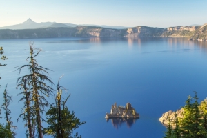 火山口湖3440x1440带鱼屏风景壁纸