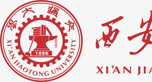 交大校徽 交大logo横版组合 红