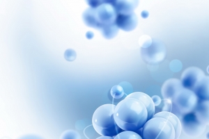 蓝色水分子