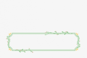 卡通绿色清新手绘标题框免费下载