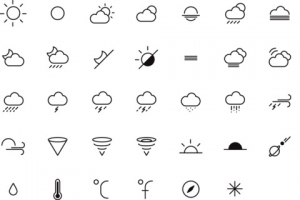 天气预报图标