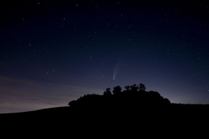 星空 星星 树木 剪影 夜间 4k壁纸 3840x2160