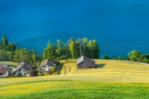 海边风景小屋3440x1440带鱼屏桌面壁纸