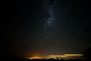 星空 夜晚 地平线 闪耀 夜晚风景 4k壁纸 3840x2160