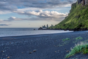 海滩 大海 岩石 风景 冰岛 4k壁纸 3840x2160