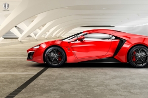 红色跑车Lykan Hypersport 4K壁纸