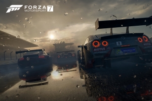 《极限竞速7(Forza Motorsport 7)》雨天炫酷跑车4k壁纸