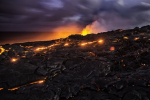 火山背景