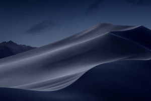 苹果MacOS Mojave 夜晚沙漠3440x1440风景壁纸