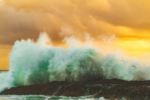 大海海浪4k风景图片