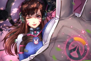 守望先锋 DVA 1920x1080游戏壁纸