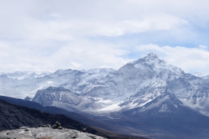 唯美西岭雪山山峰风景海报背景图