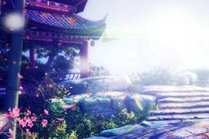 3D梦幻仙境浪漫唯美卡通蓝色banner