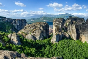 希腊风景砂岩岩层自然风光高清图片