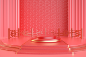 国潮，C4D，微场景，中国风