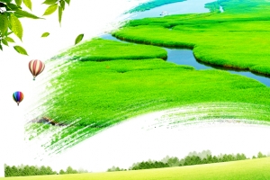 保护湿地生态平衡公益广告海报背景素材