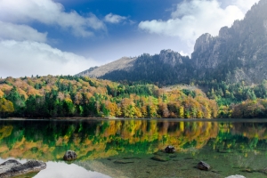 奥地利 自然 天空 山 湖水 4K风景壁纸