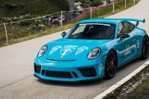 保时捷911 gt3 保时捷gt3 跑车 赛车 蓝色 4k壁纸 3840x2160