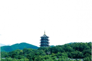 西湖雷峰塔风景图片