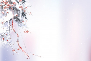 松鼠文艺卡通雪景梦幻banner