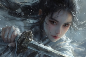 永劫无间 顾清寒 剑 3440x1440带鱼屏壁纸