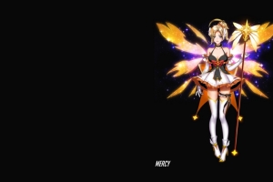 天使Mercy 3440x1440壁纸