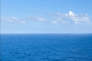 蓝天天空大海风景5120x1440带鱼屏壁纸